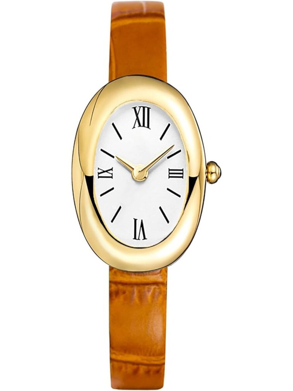 Women's Gold Analog Quartz Elegant Dial Bangle Vintage Bracelet Wrist Watch